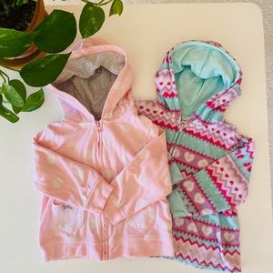 Two zip ups size 18 months